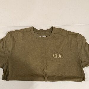 Ariat Olive Crewneck with Small Chest Logo
